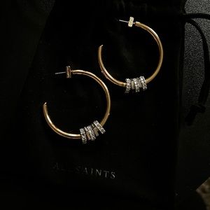 All Saints Silver & Gold Detail Hoops